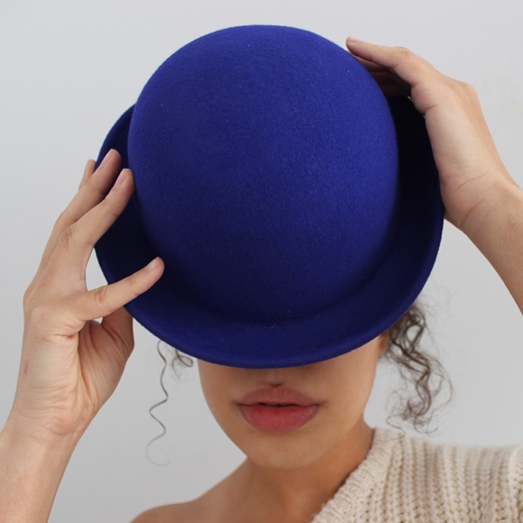 bowler hat purple